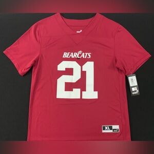 NWT Gen2 Corey Kiner Cincinnati Bearcats #21 Red NCAA Football Jersey Youth XL